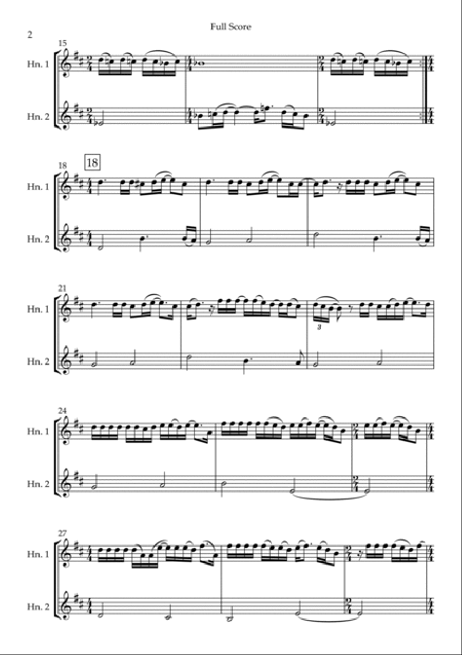 Total Eclipse Of The Heart Brass Duet scores gallery preview page 2