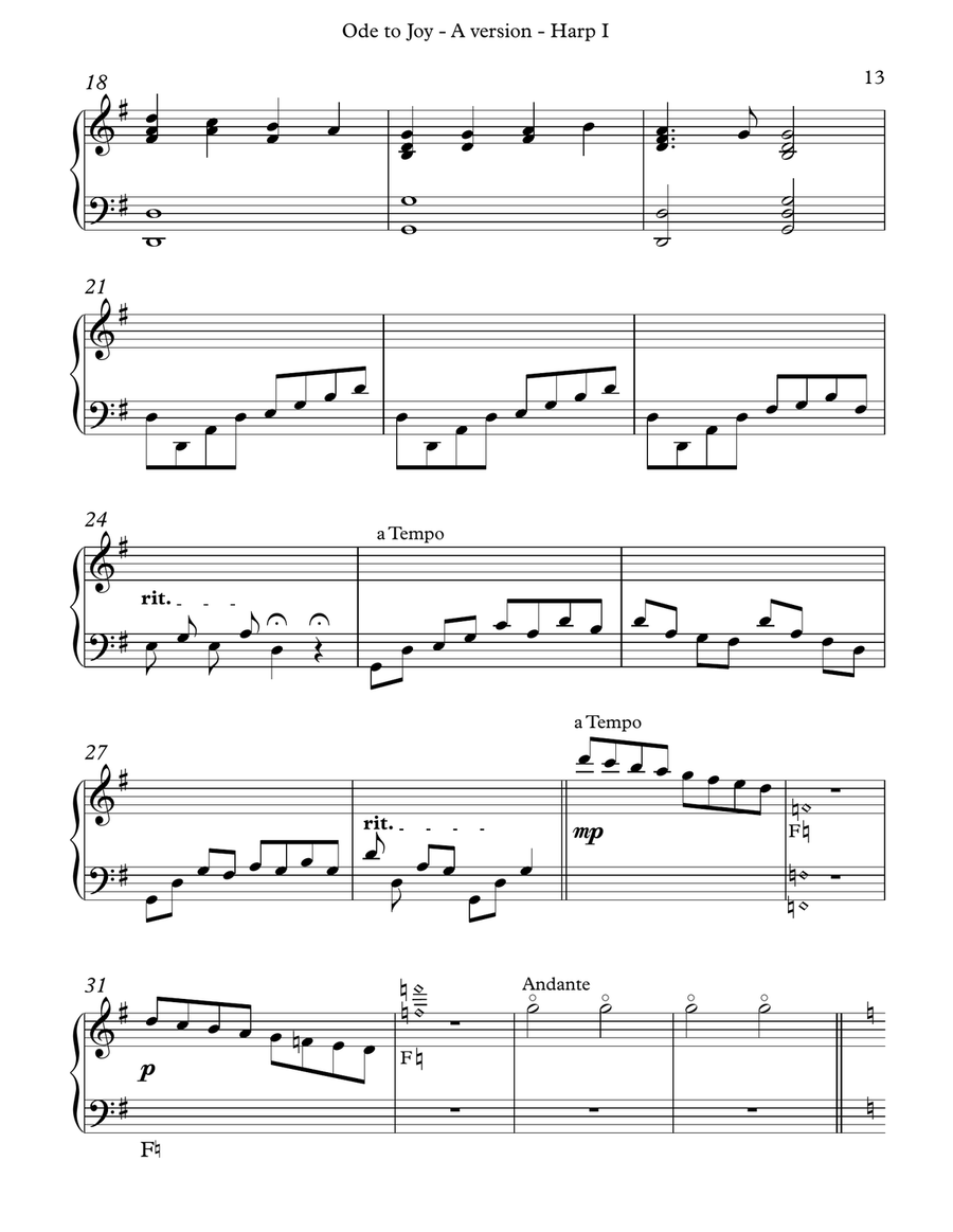 Ode to Joy, A Version Harp I image number null