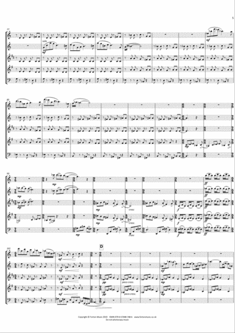 Angels Dancing with the Sun and the Moon Bassoon scores gallery preview page 5