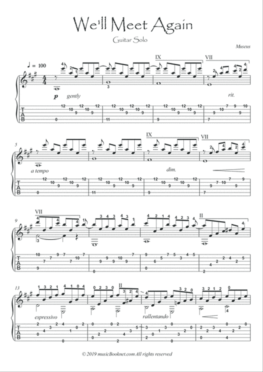 Take me Home guitar fingerstyle solos Classical Guitar scores gallery preview page 4