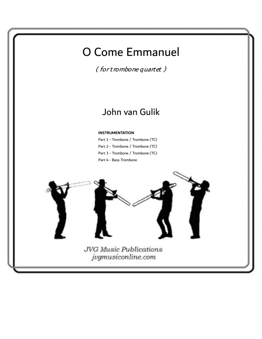 O Come Emmanuel - Trombone Quartet image number null