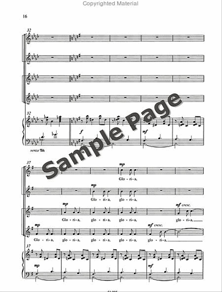 Missa Brevis SSAA scores gallery preview page 17