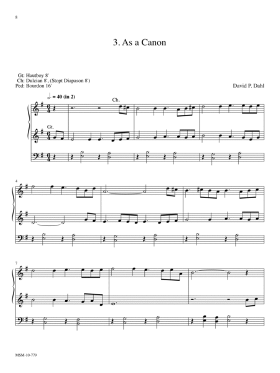 A Kingsfold Suite Organ scores gallery preview page 5