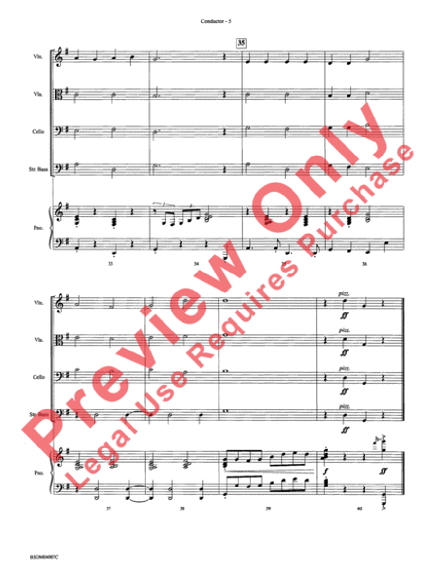 Jazzy Old Saint Nick String Orchestra scores gallery preview page 8