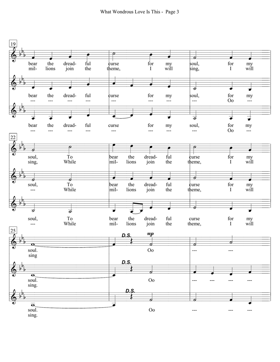 What Wondrous Love Is This SSA scores gallery preview page 3