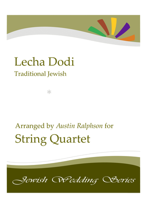 Book cover for Lecha Dodi לכה דודי (Jewish Wedding / Jewish Sabbath / Kabbalat Shabbat) - string quartet