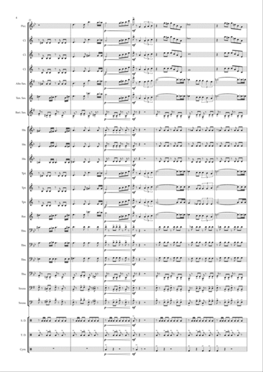 Arabian Nights Marching Band scores gallery preview page 4