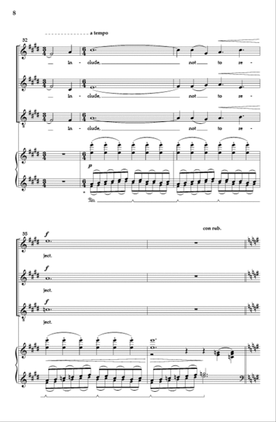 Patterns on the Snow (SATB) 4-Part scores gallery preview page 6