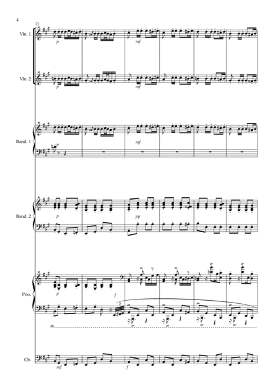 C.T.V. for Tango Sextet in the Style of Orlando Goñi Piano Trio scores gallery preview page 4