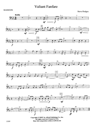 Valiant Fanfare: Bassoon