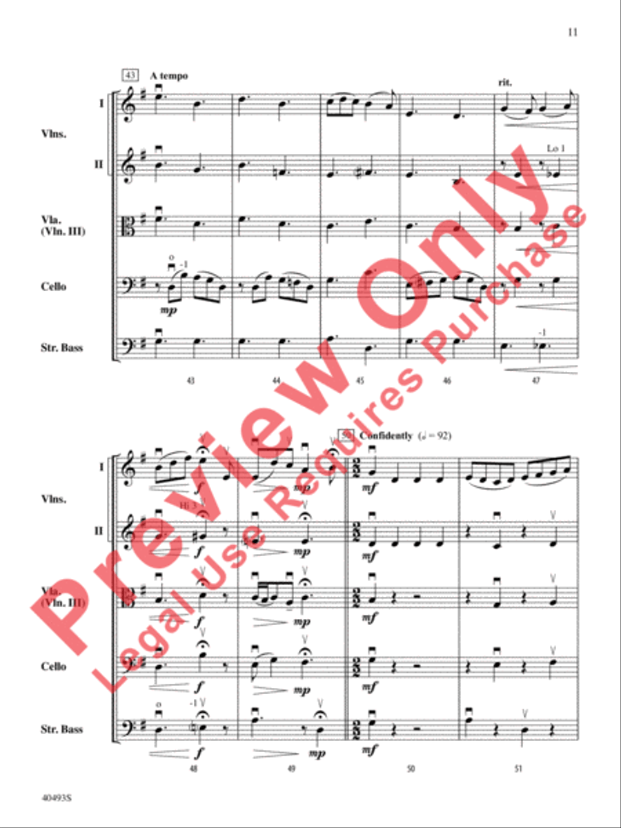 Christmas Toys on Parade String Orchestra scores gallery preview page 12