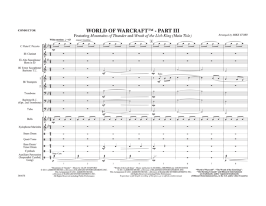 World of Warcraft, Part III Marching Band scores gallery preview page 2