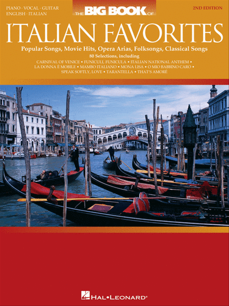 The Big Book of Italian Favorites Piano, Vocal, Guitar scores gallery preview page 1