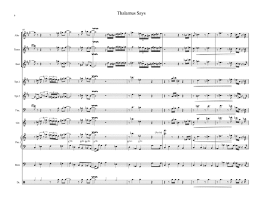 Thalamus Says Thalamus Says Jazz Ensemble scores gallery preview page 6