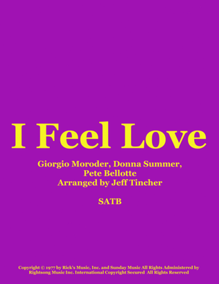 Book cover for I Feel Love