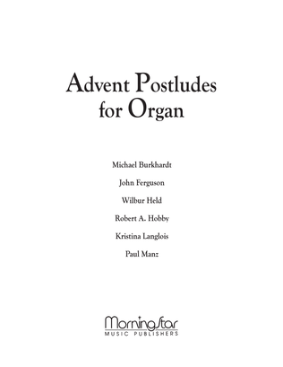 Book cover for Advent Postludes for Organ