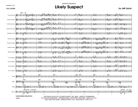 Likely Suspect - Full Score