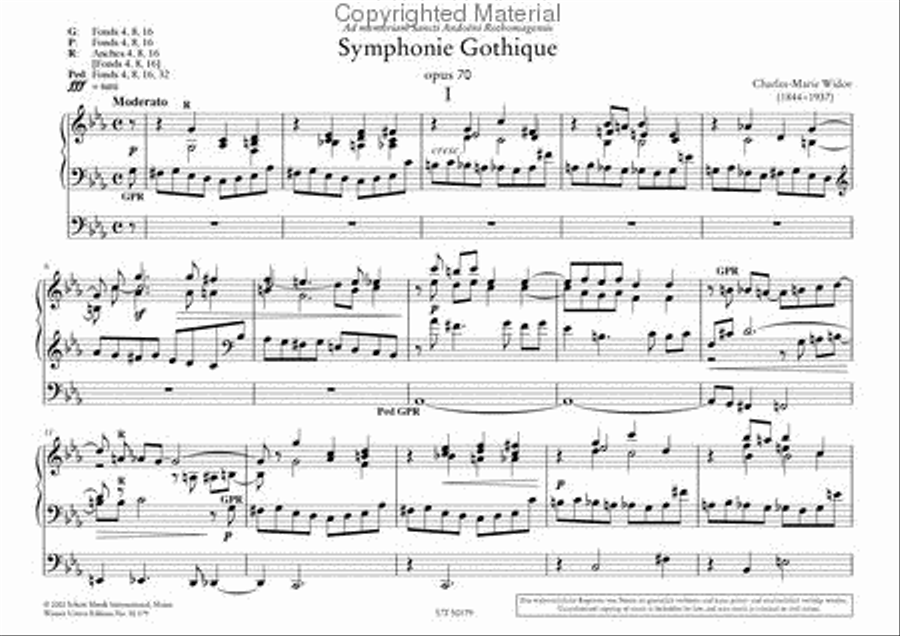 Symphonie Gothique pour orgue, Op. 70 Chamber Music scores gallery preview page 2