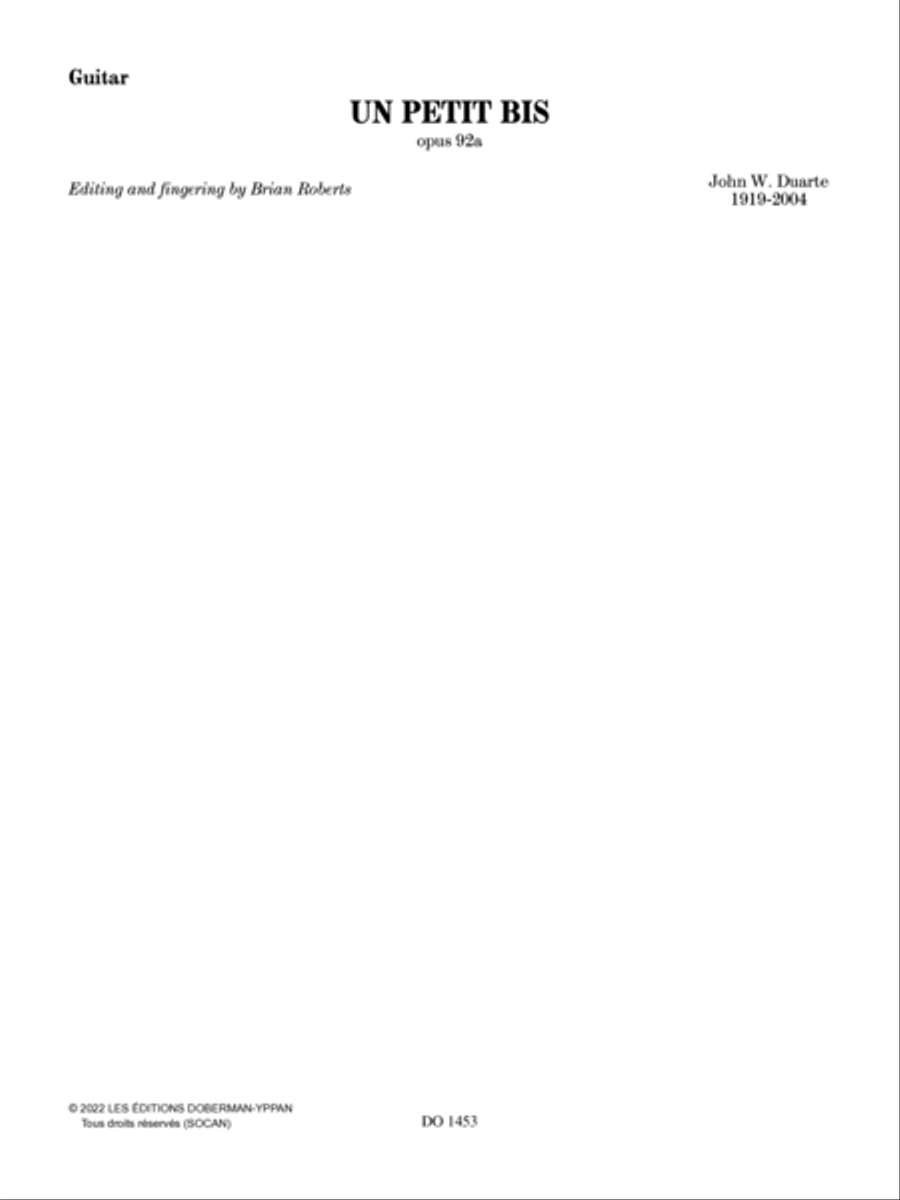 Un petit bis, Op. 92a Flute scores gallery preview page 6