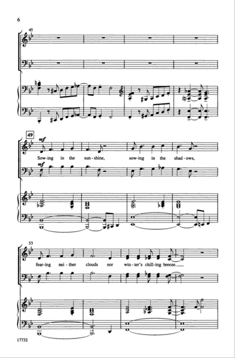 Bringing in the Sheaves Bringing in the Sheaves Choir scores gallery preview page 5