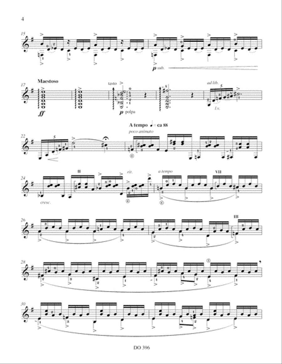 Fantaisie op. 28 Classical Guitar scores gallery preview page 4