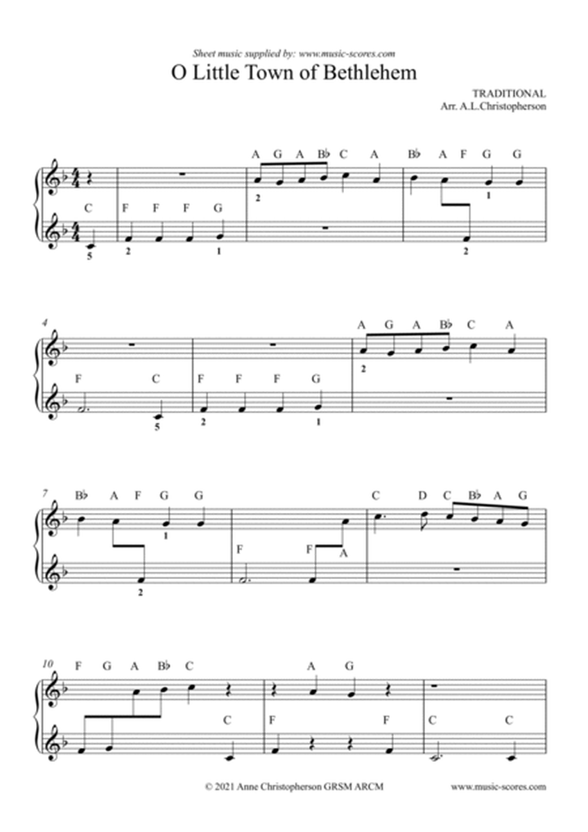Christmas Carols - 9 Carols for Easy Piano with note names image number null