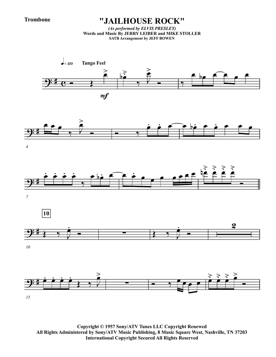 Jailhouse Rock Concert Band scores gallery preview page 5