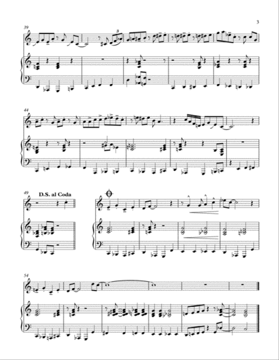 Santa Claus Is Comin' To Town B-Flat Clarinet scores gallery preview page 3