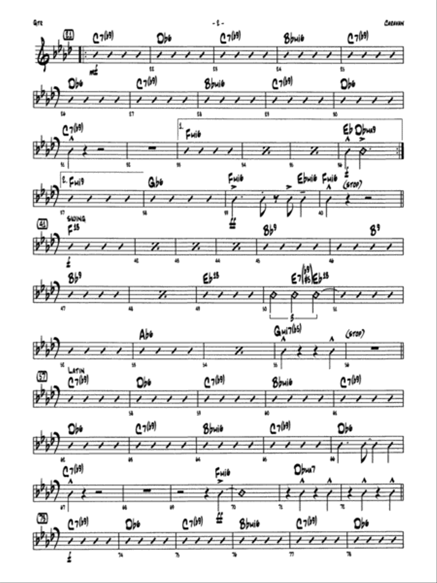 Caravan: Guitar Caravan: Guitar Jazz Ensemble scores gallery preview page 2