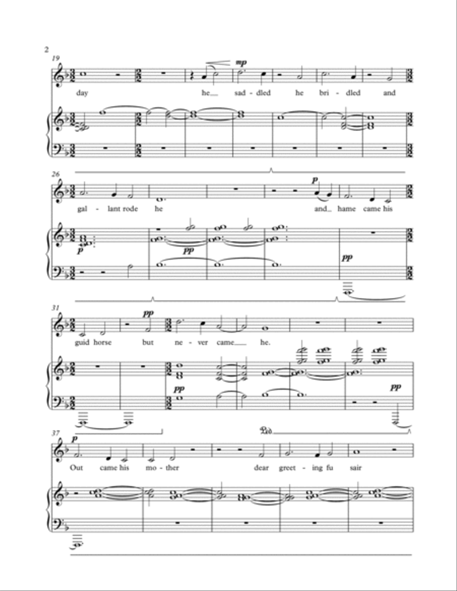 Bonnie George Campbell for voice and piano Voice Solo scores gallery preview page 2