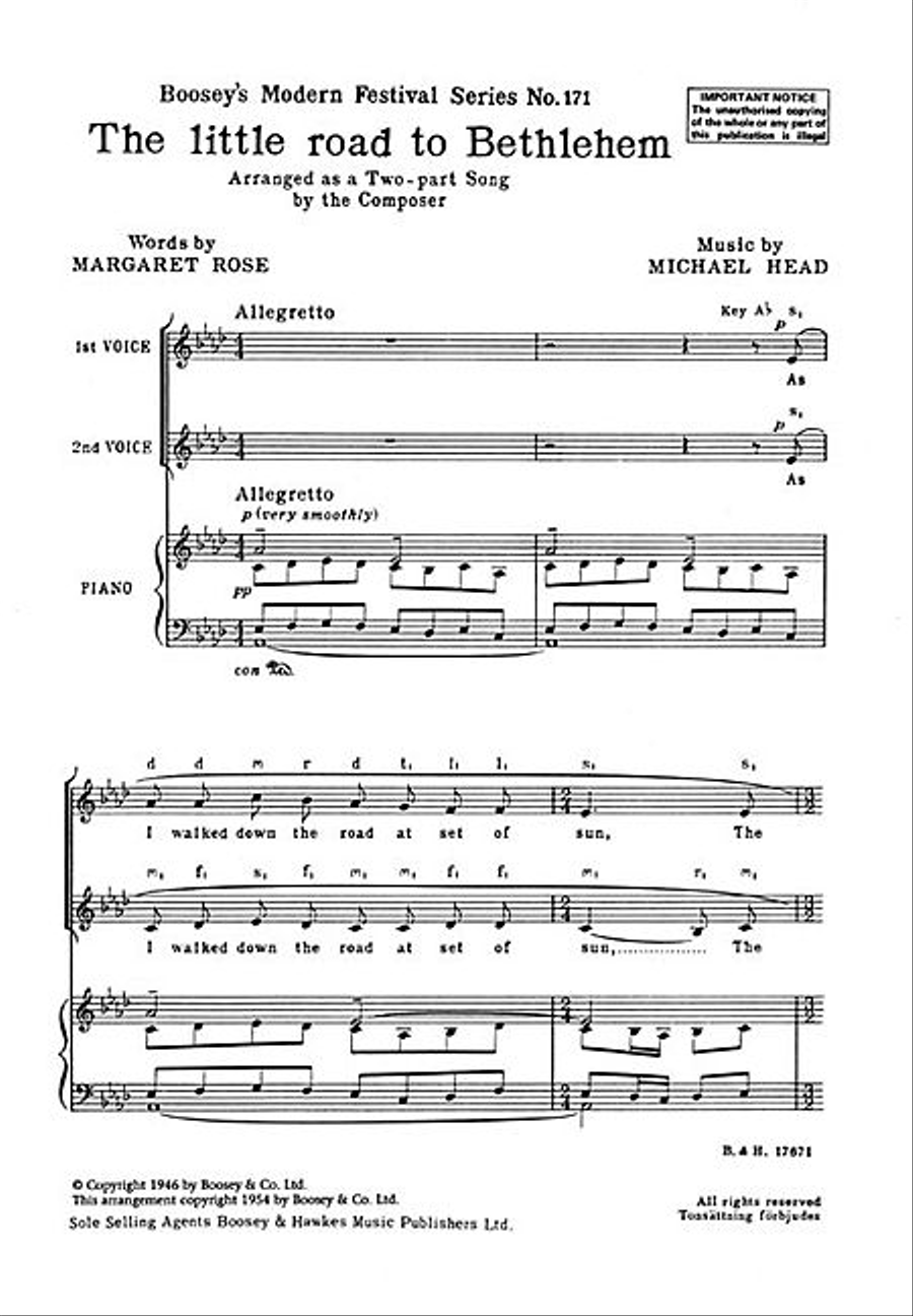 Little Road To Bethlehem Sa SA scores gallery preview page 1