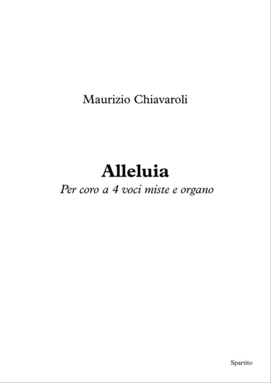 Alleluia 4-Part scores gallery preview page 1