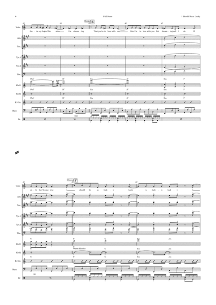 I Should Be So Lucky Alto Saxophone scores gallery preview page 6