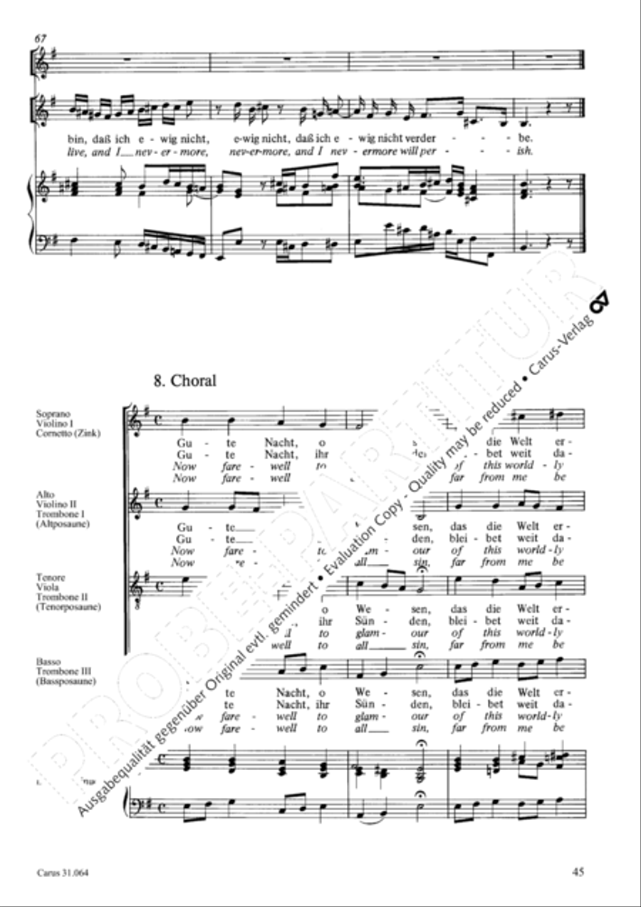 See now, what kind of love (Sehet, welch eine Liebe hat uns der Vater erzeiget) 4-Part scores gallery preview page 46