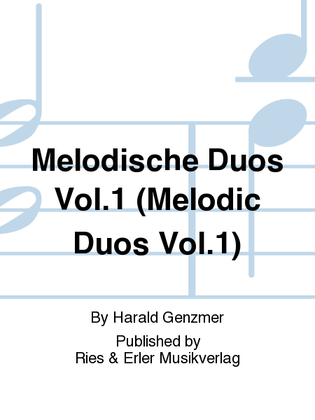 Book cover for Melodische Duos Vol. 1