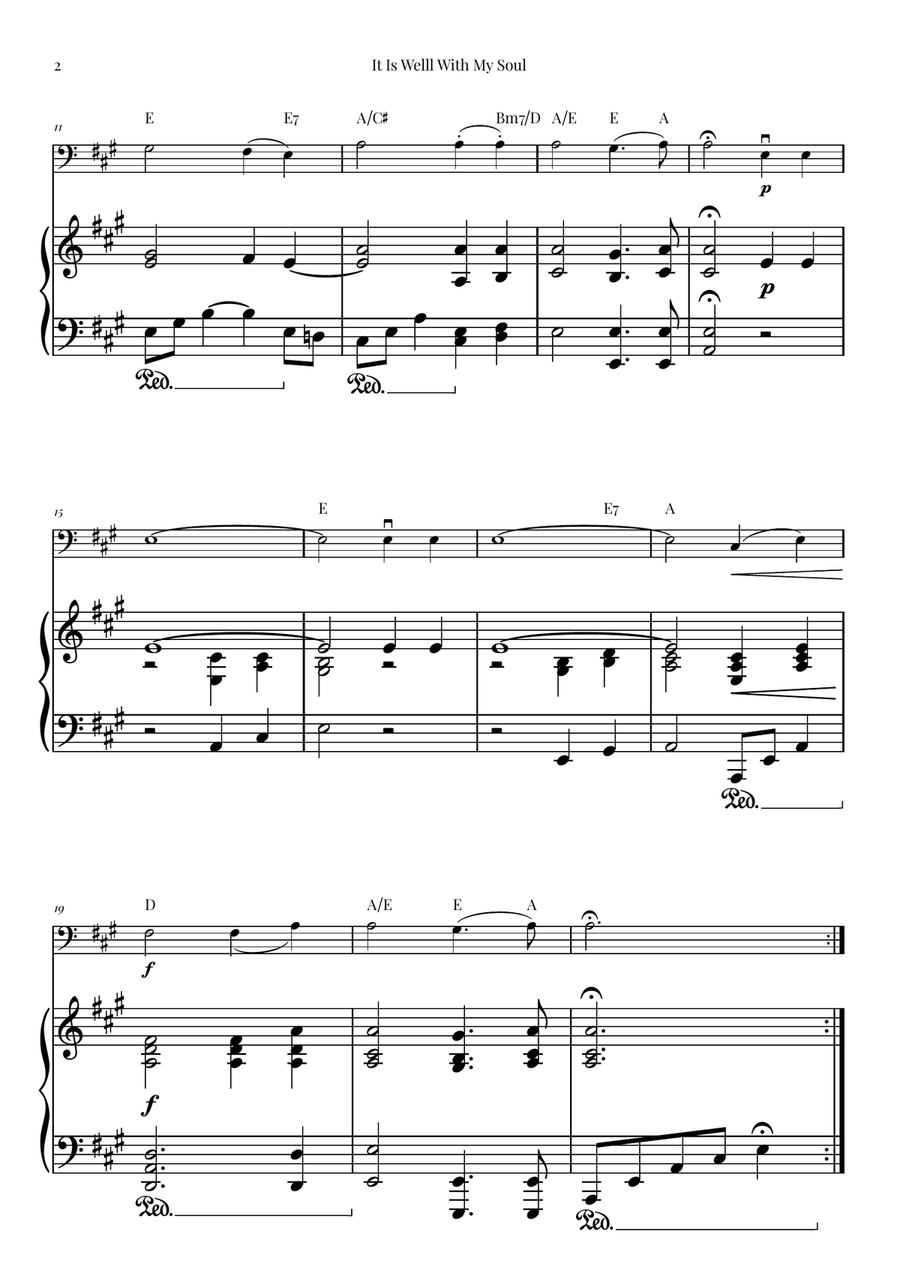 It Is Well With My Soul Chamber Music scores gallery preview page 2
