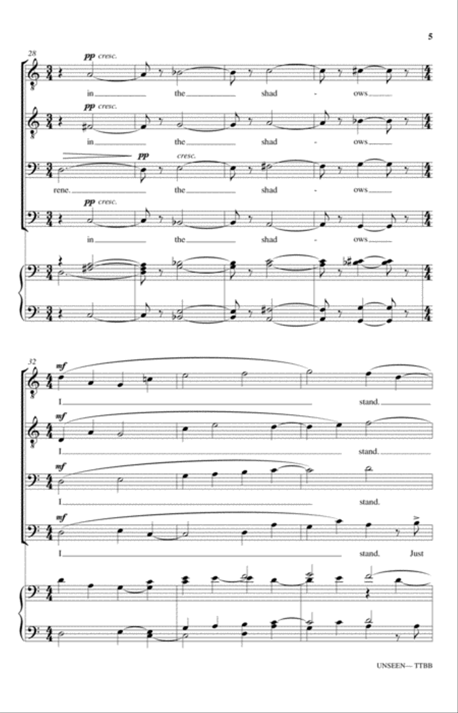 Unseen Unseen TTBB scores gallery preview page 5