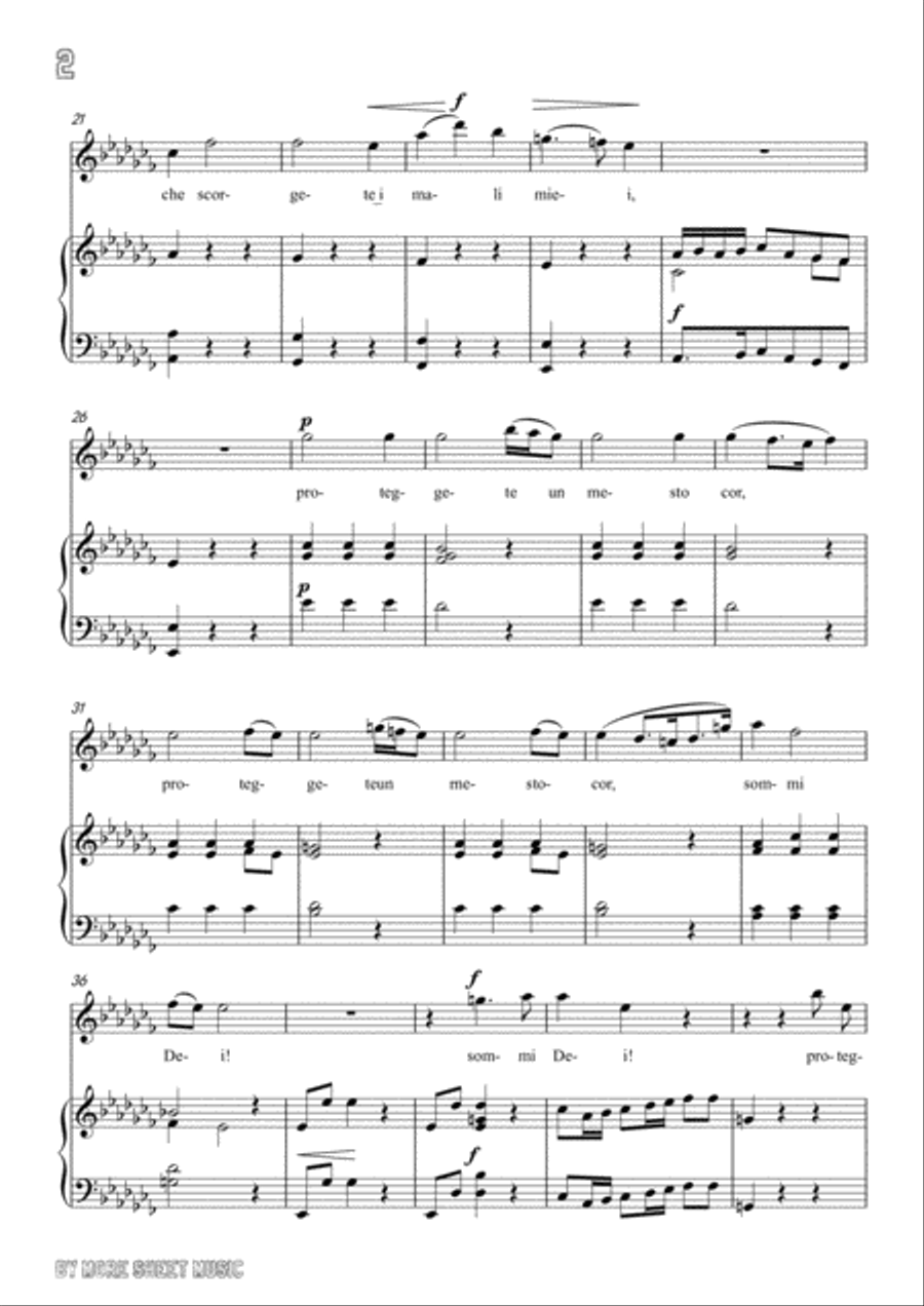 Handel-Sommi Dei in a flat minor,for Voice and Piano Voice Solo scores gallery preview page 4
