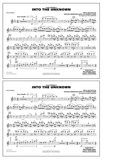 Into the Unknown (from Disney's Frozen 2) (arr. Paul Murtha) - Flute/Piccolo