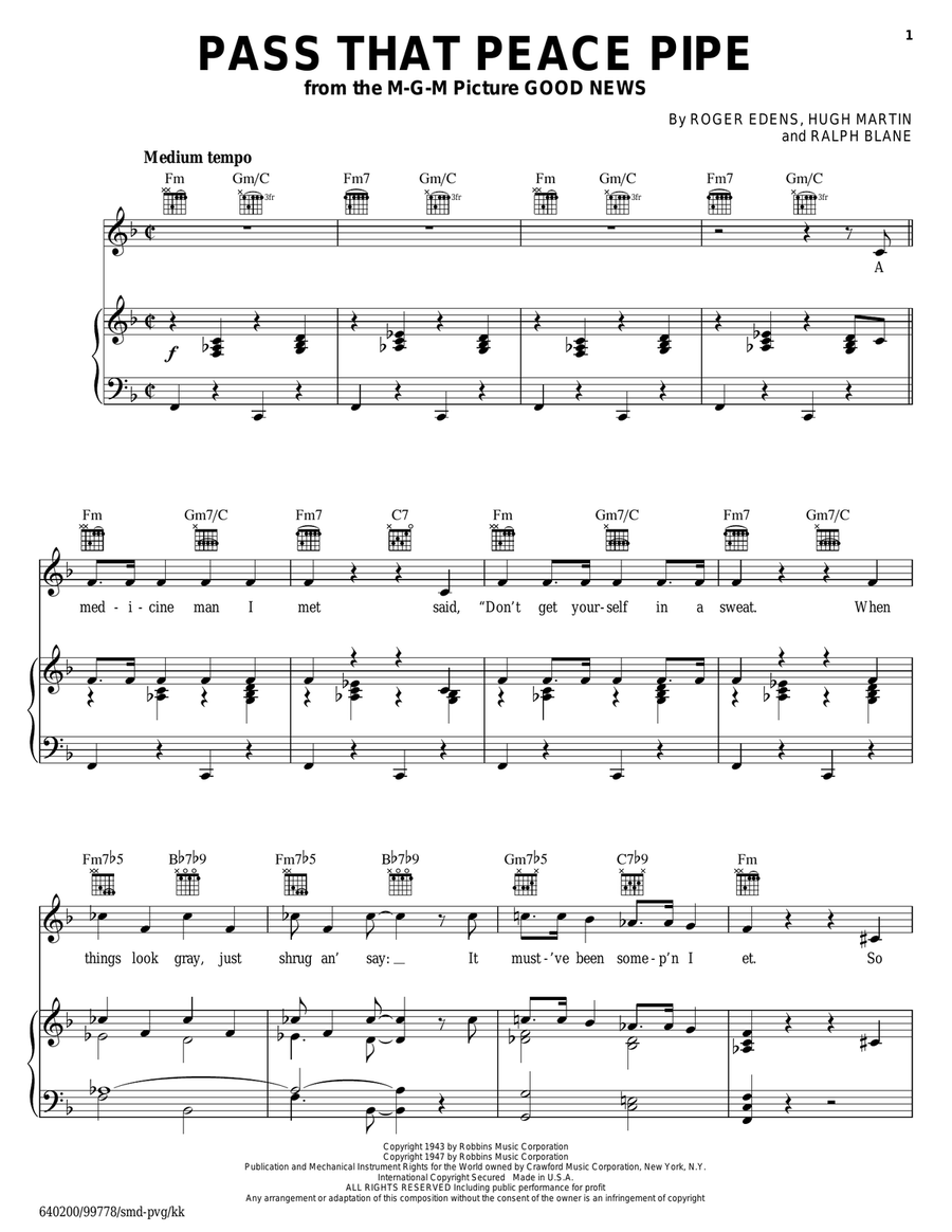 Pass That Peace Pipe Guitar scores gallery preview page 1