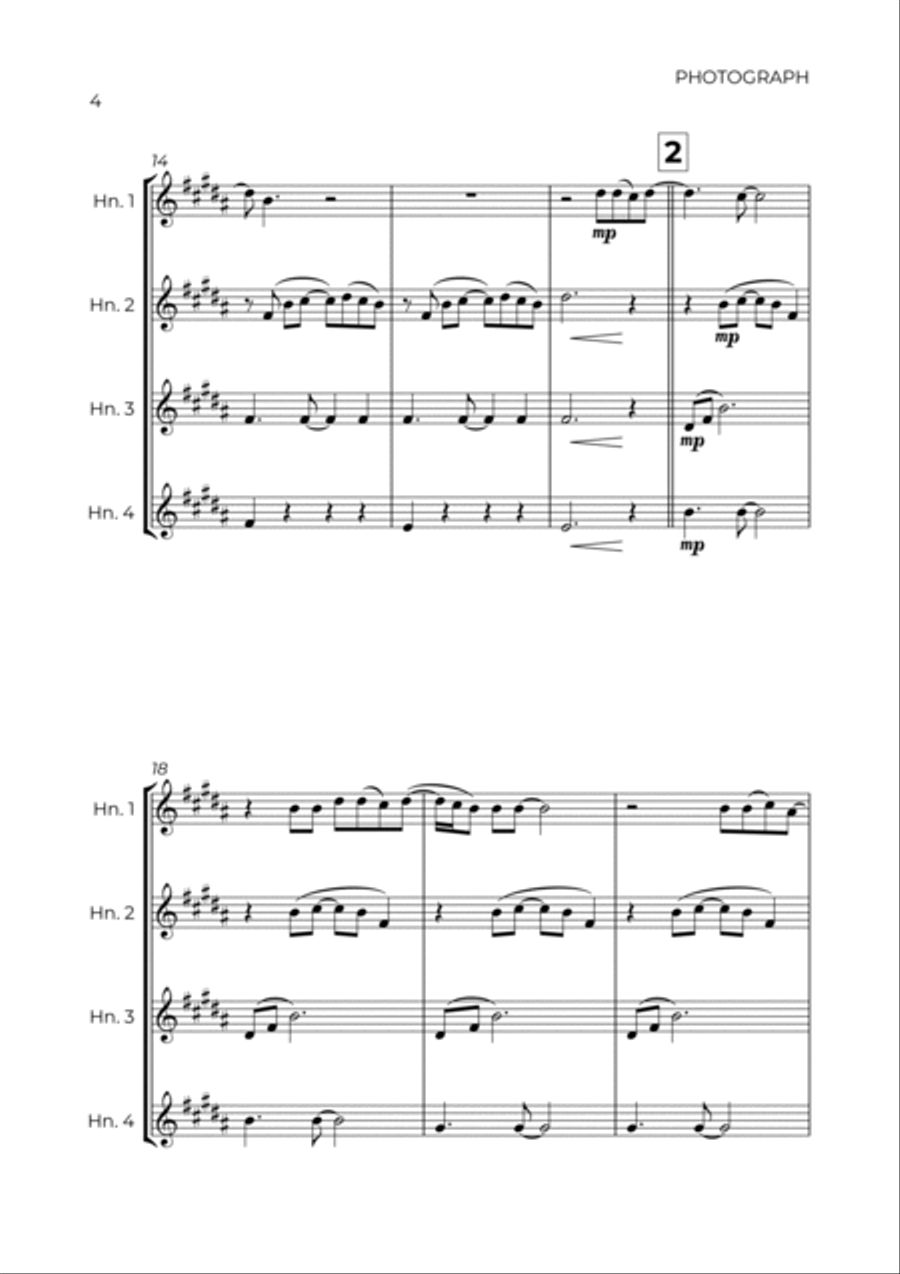 Photograph Photograph Brass Ensemble scores gallery preview page 4