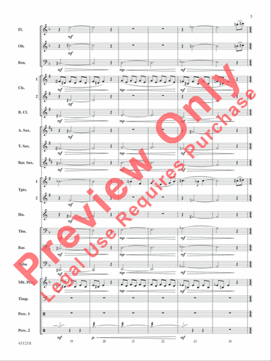 Godzilla, Selections from Concert Band scores gallery preview page 6