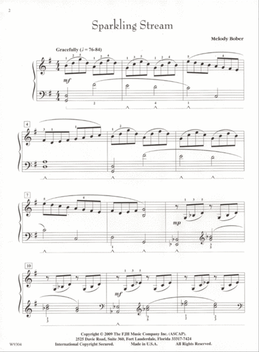 Sparkling Stream Piano Solo scores gallery preview page 3