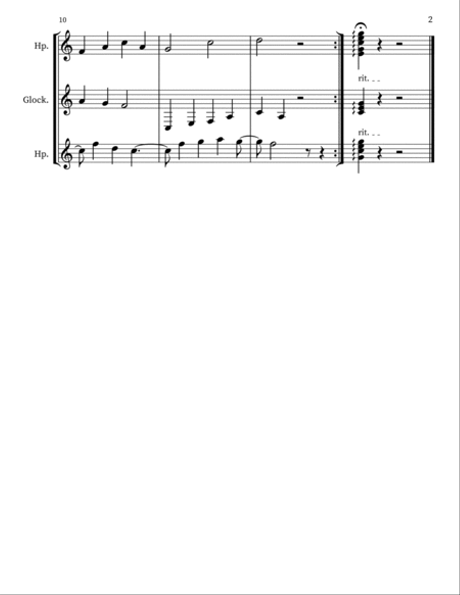 Z 196 for Harps & Glockenspiel Glockenspiel scores gallery preview page 2