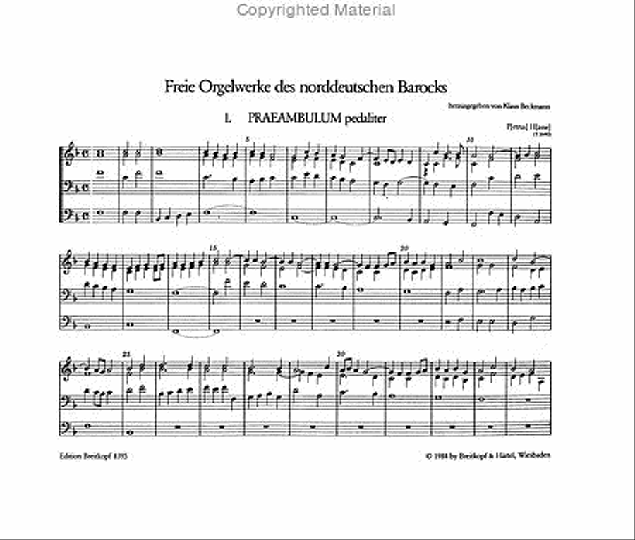 Free Organ Works of North German Baroque Organ scores gallery preview page 2