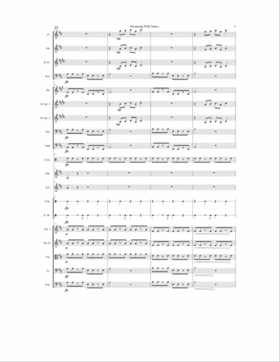 Dreaming With Yauco Full Orchestra scores gallery preview page 6
