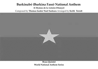 Burkinabé (Burkina Faso) National Anthem for Brass Quintet (MFAO World National Anthem Series)