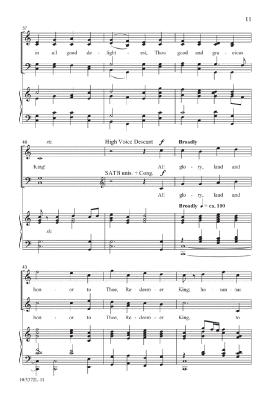 Hymns for Palm Sunday 4-Part scores gallery preview page 11
