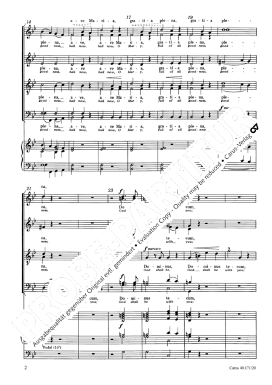 Ave Maria; O salutaris hostia Score scores gallery preview page 3