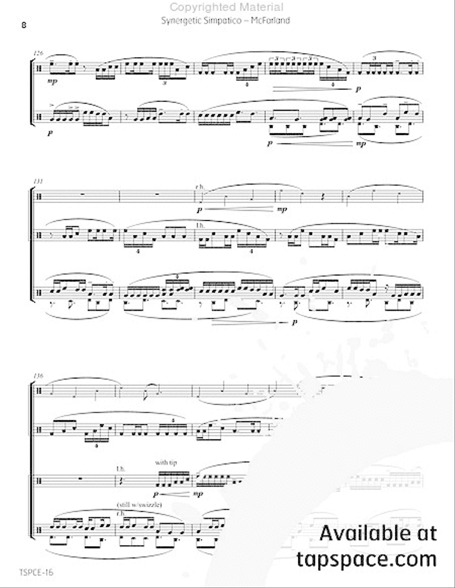 Synergetic Simpatico Snare Drum scores gallery preview page 13